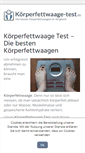 Mobile Screenshot of koerperfettwaage-test.de